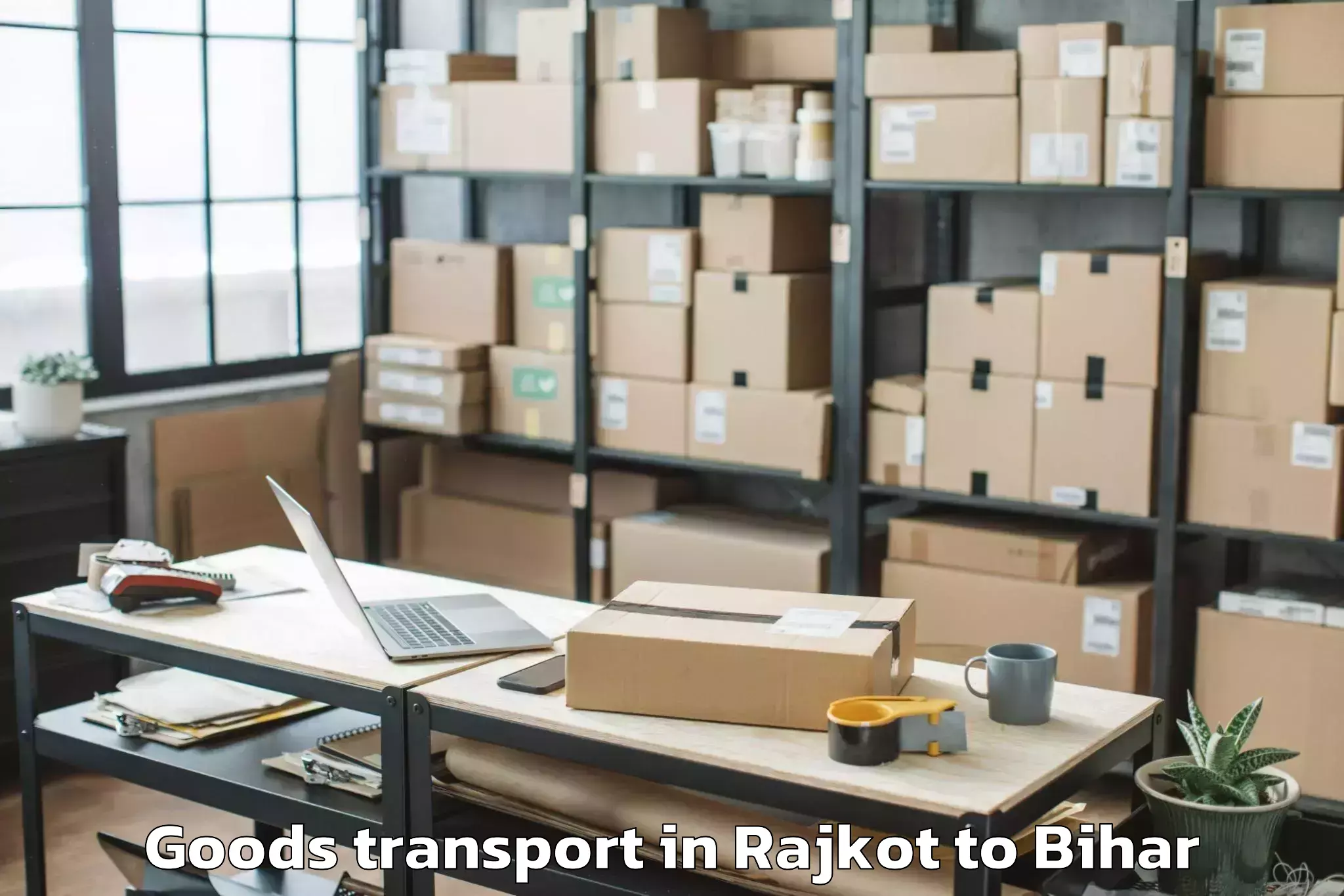 Book Your Rajkot to Pothia Goods Transport Today